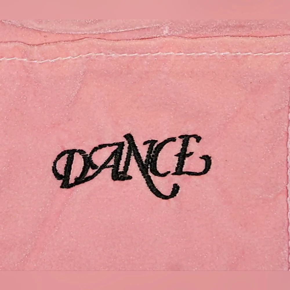 New Soft Velvety Pink Dance Bag Approx 14x10